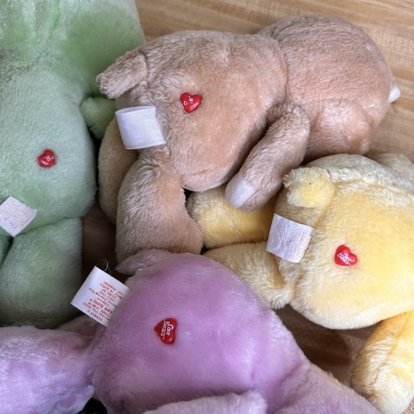Vintage Care Bears Plush Toy 4pc Lot Good Luck, Tenderheart, Share, Funshine Toy - Picture 6 of 16